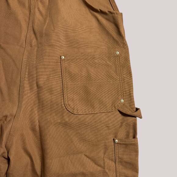 Carhartt Duck Bib‎ Men's Overalls Relaxed Fit Brown Size 42 X 36 NWT - Picture 9 of 12
